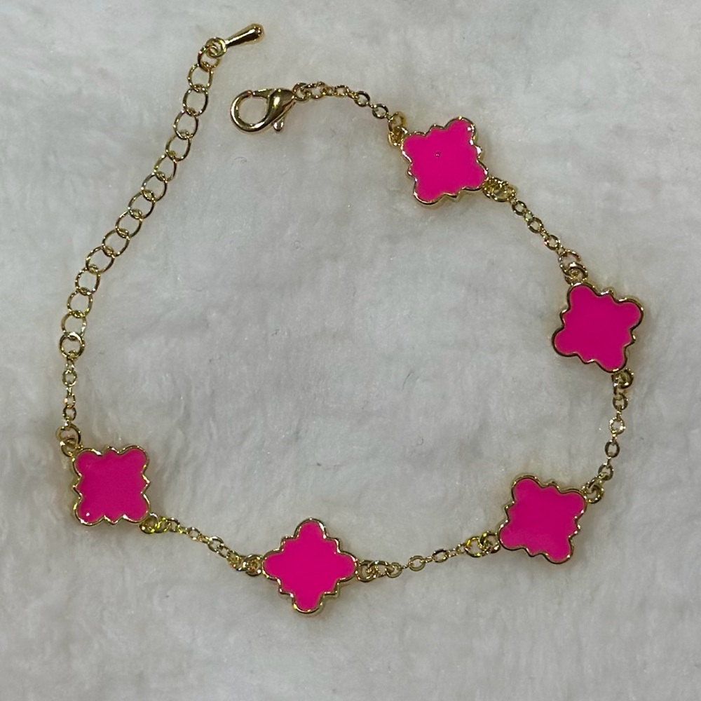 Pink and Gold Bracelet